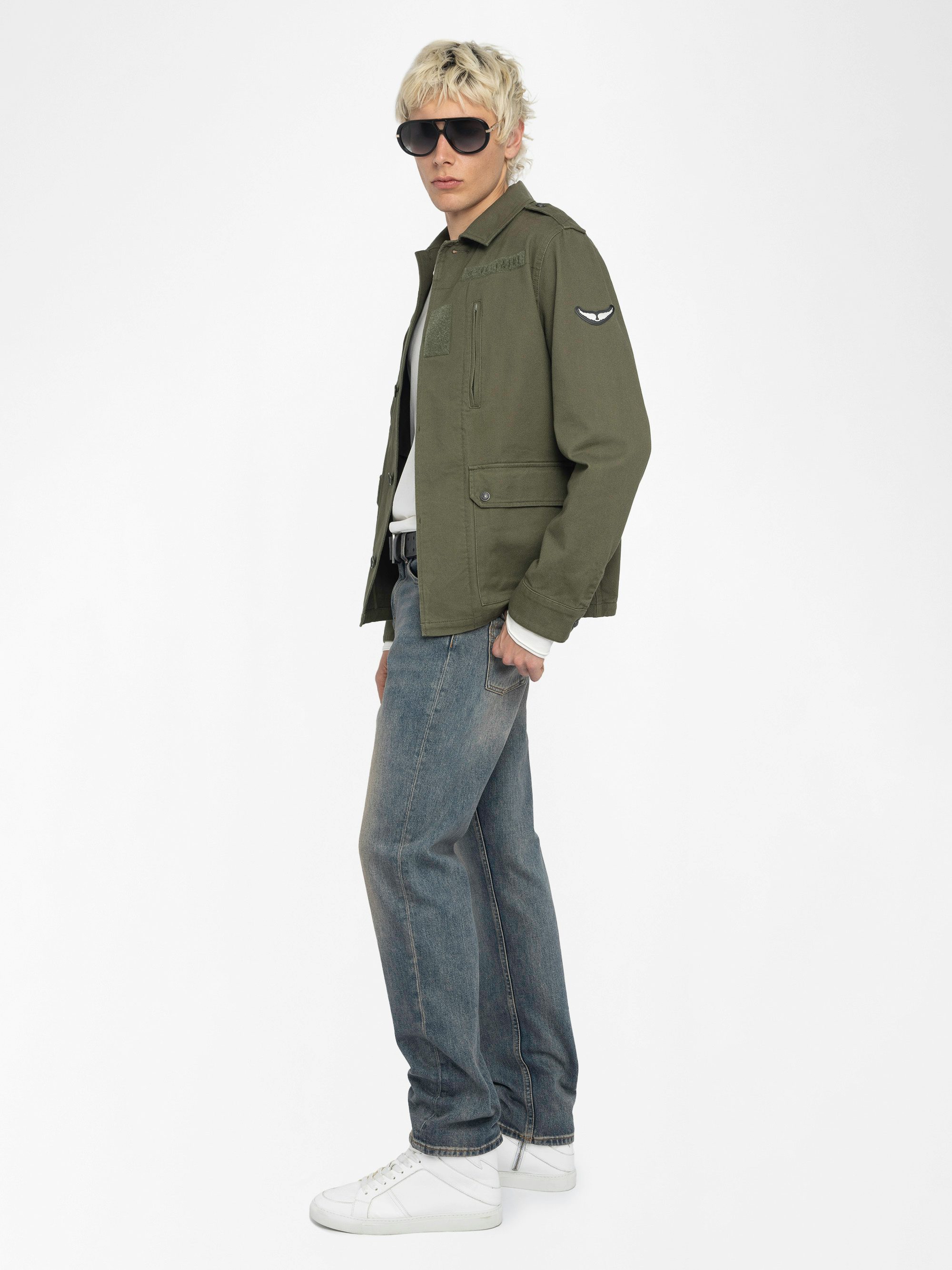 Kido Parka - Military parka with button fastening and functional pockets.